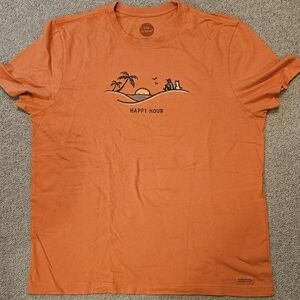 Life is Good Happy Hour T-Shirt Men's Large